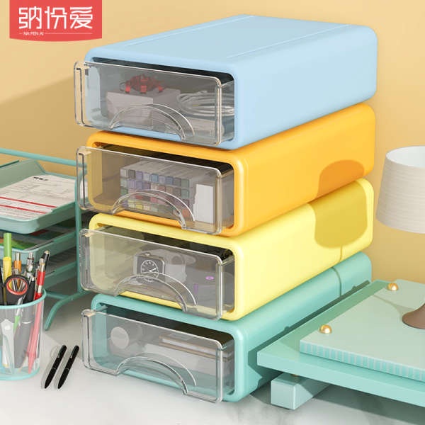 organiser desk Drawer style desktop storage box, cosmetics, office desk ...