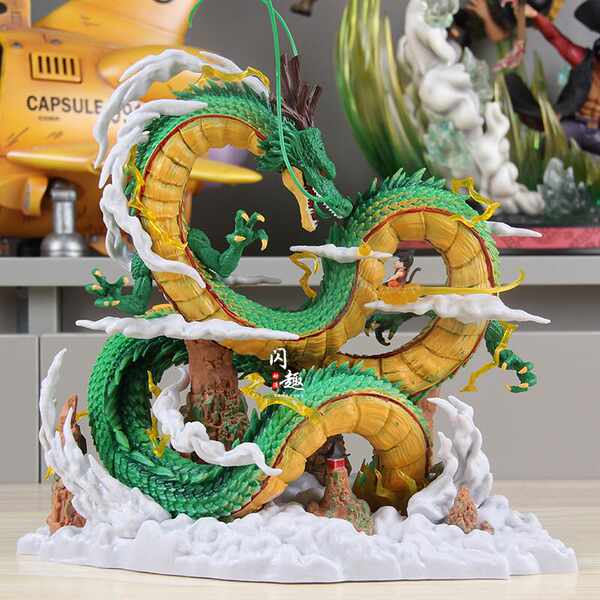 Dragon Ball Gk Yoyo Dragon And Little Goku Wishing Dragon Statue 