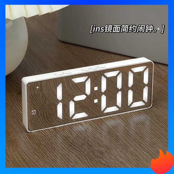 clock wall digital clock digital Mirror alarm clock with high aesthetic