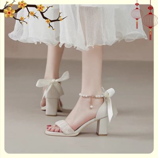 Girls white high on sale heels