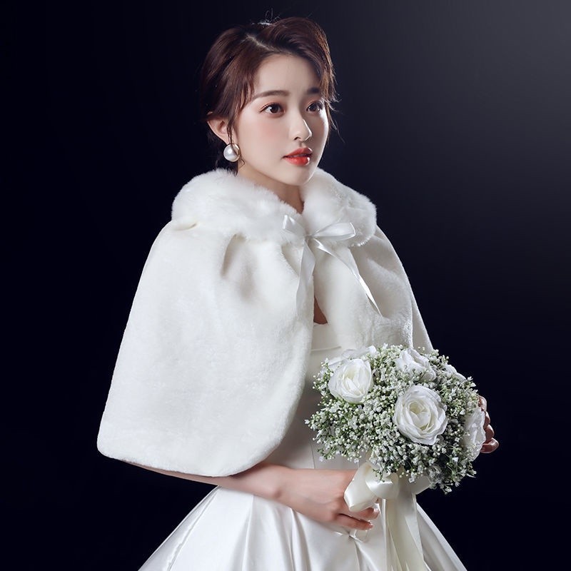 White coat for hot sale wedding dress