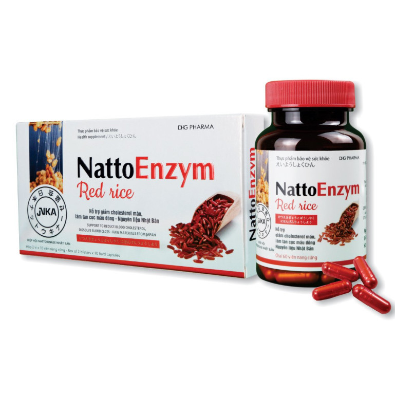 Nattoenzym Red rice (Red rice) - Helps Reduce cholesterol, Dissolve ...