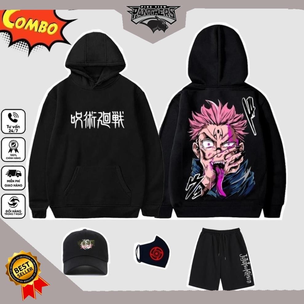 Combo hoodie Jujutsuuka - Bought 1 Get 4 hoodie Printed Jujutsuuka War ...