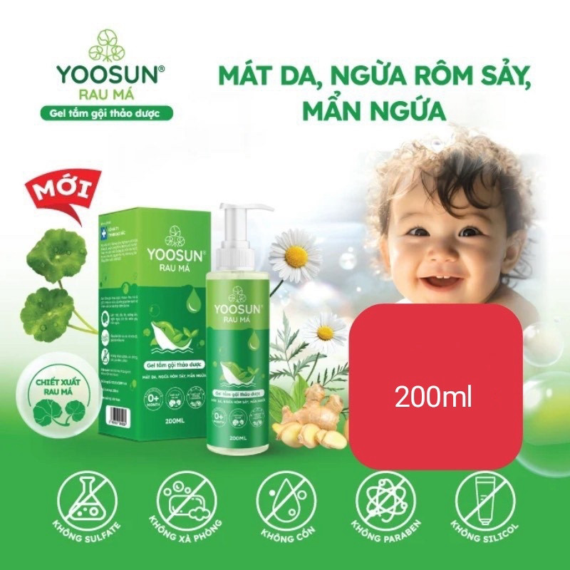 Yoosun Gotu Kola Shower gel Cleanser Cleanses The Pustules, Soothes The