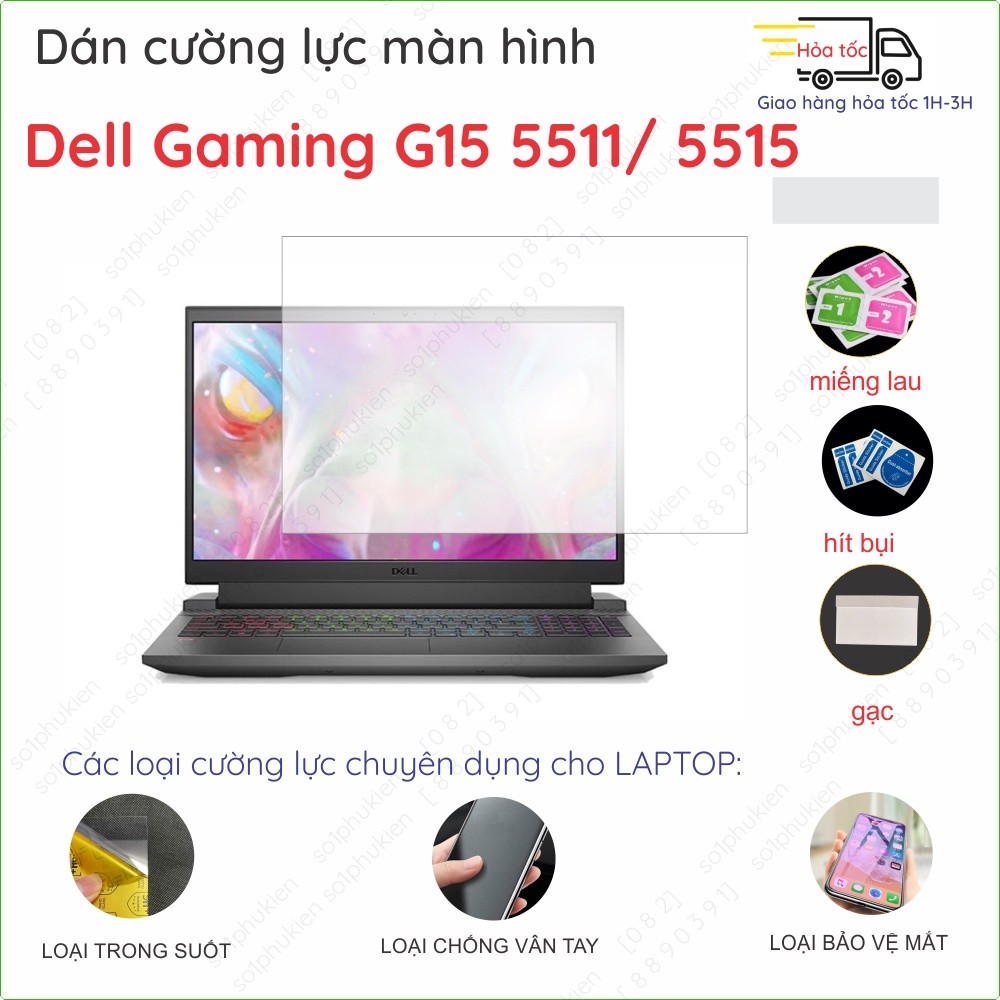 Toughened screen protector for Dell Gaming G15 5511/ 5515/ 5530