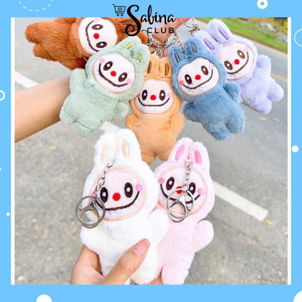 Labubu Keychain Super Hot Cute Stuffed Labubu Cartoon Character ...