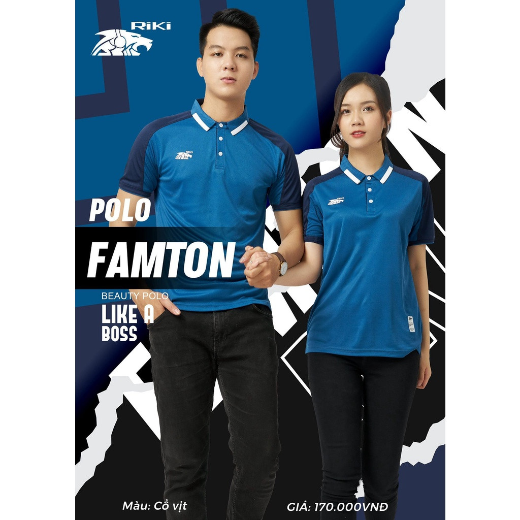 Riki Famton men's and women's polo shirt, T-shirt with short sleeves ...