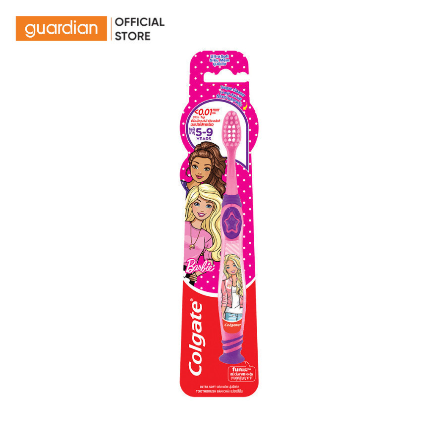 Colgate Barbie/Spider Man Children's Toothbrush (1 Random Delivery ...