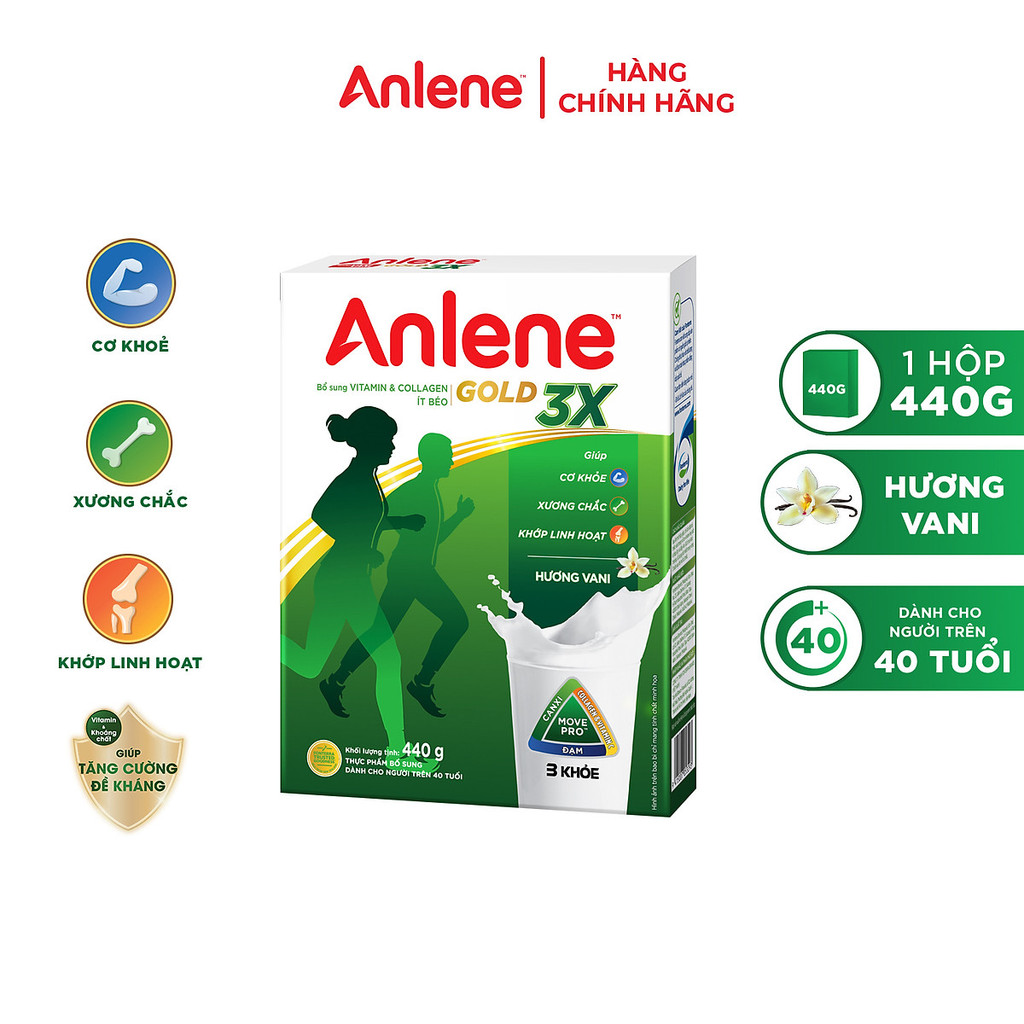 Anlene Gold Movepro Milk Powder Vanilla Flavor (440g Paper Box ...