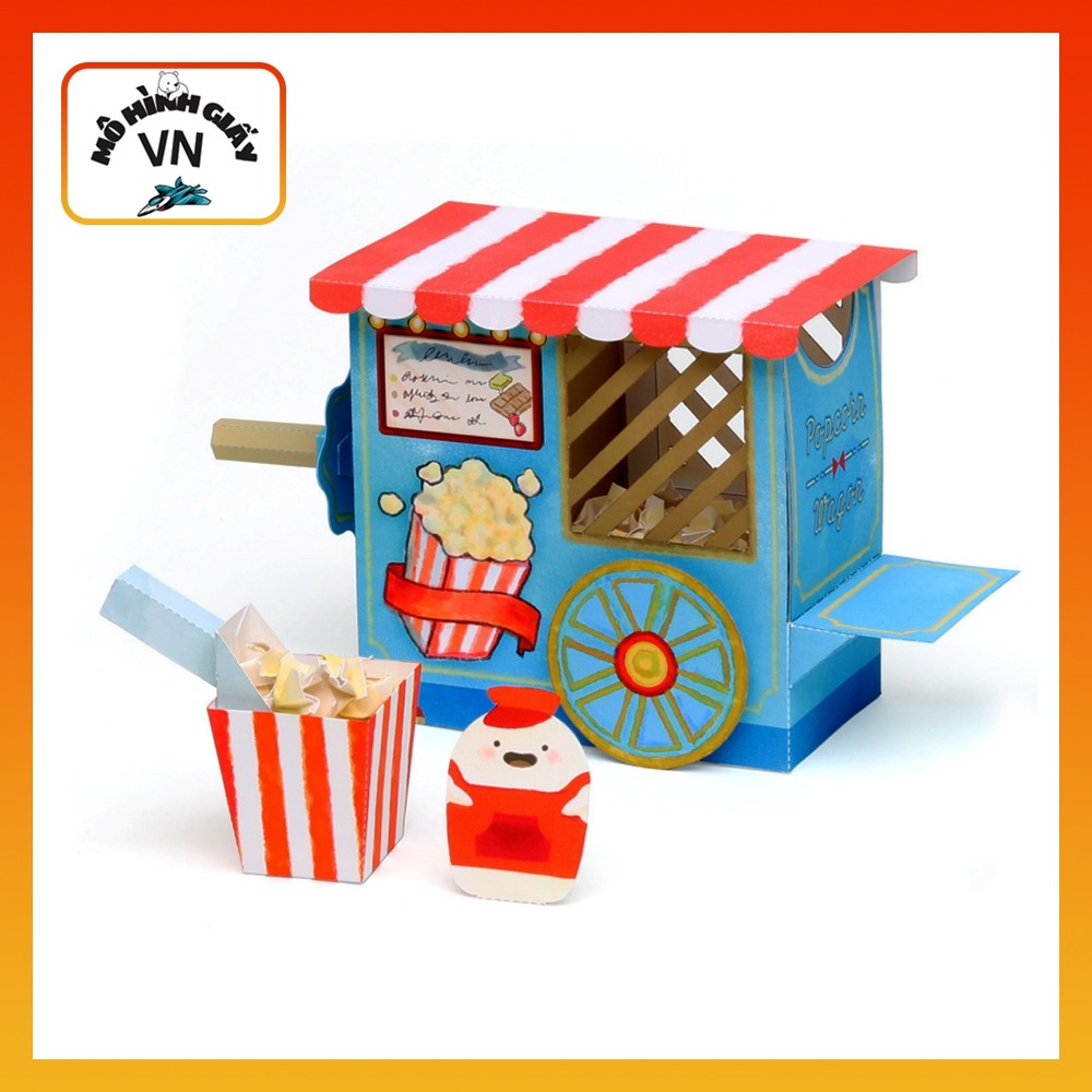 Popcorn Machine Assembly Paper Model - Popcorn Machine | Shopee Singapore
