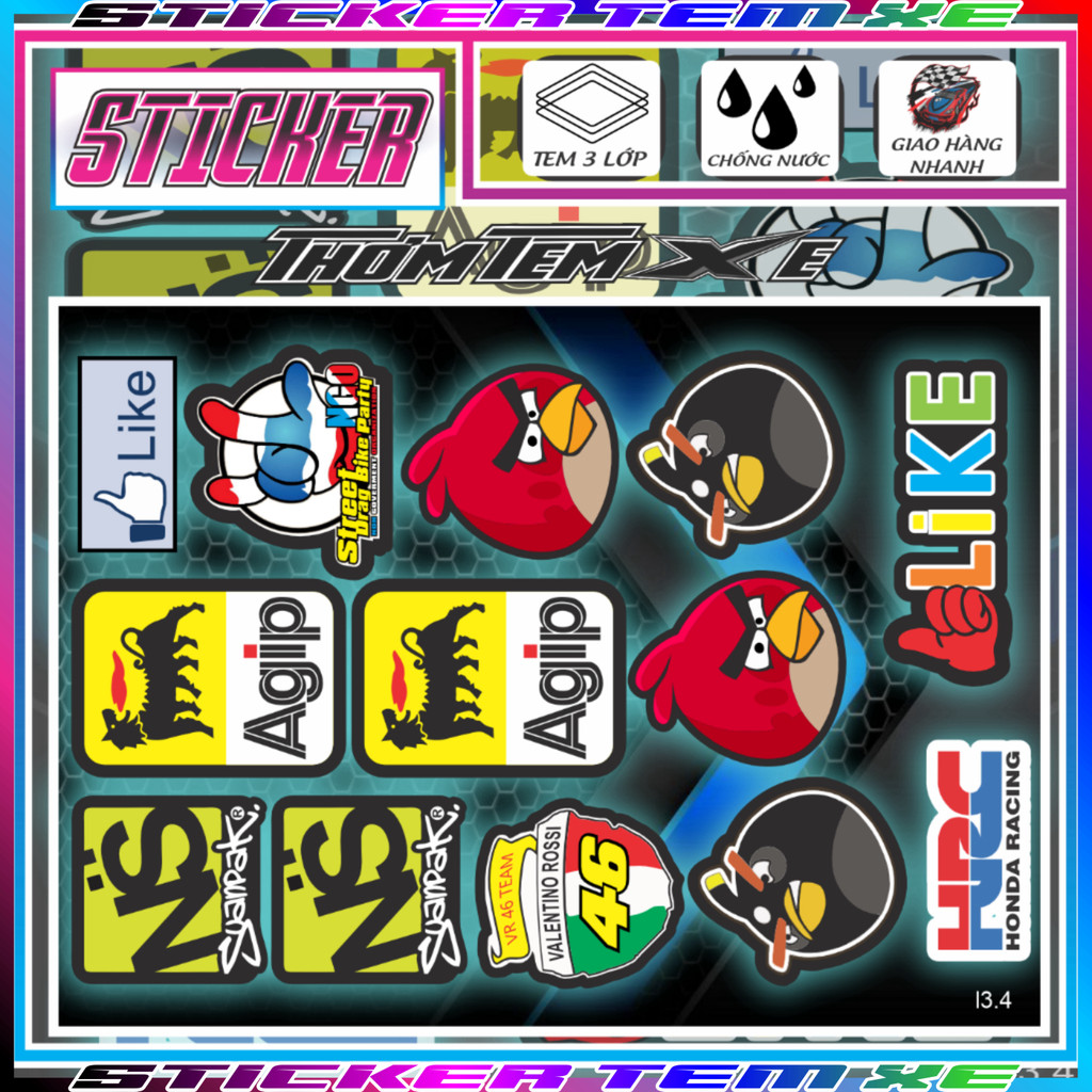 Sticker Multi-purpose Stickers Stickers with many different icons ...