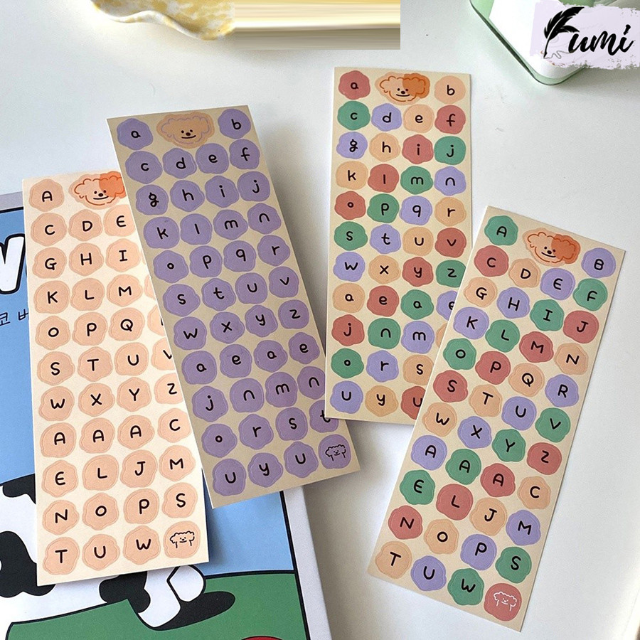 Cute letter stickers cute font STI58 English letter stickers with ...
