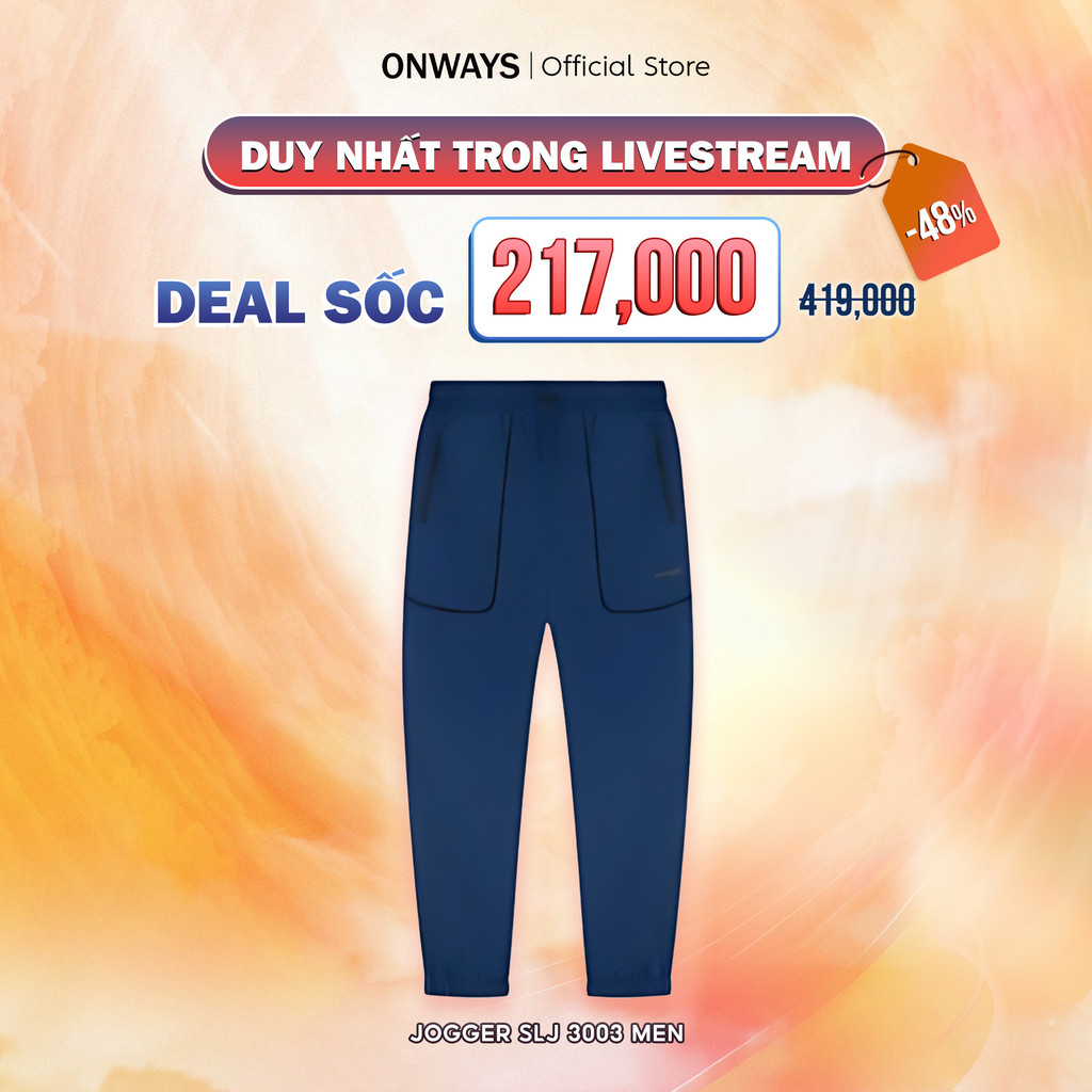 ONWAYS Men's Sports Pants Thin, Light, Cool, Antibacterial JOGGER SLJ ...