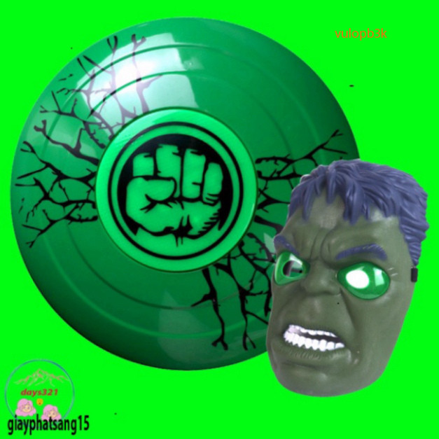 Super Hero Avengers Marvel Blue HULK Shield Mask Set for Children ...