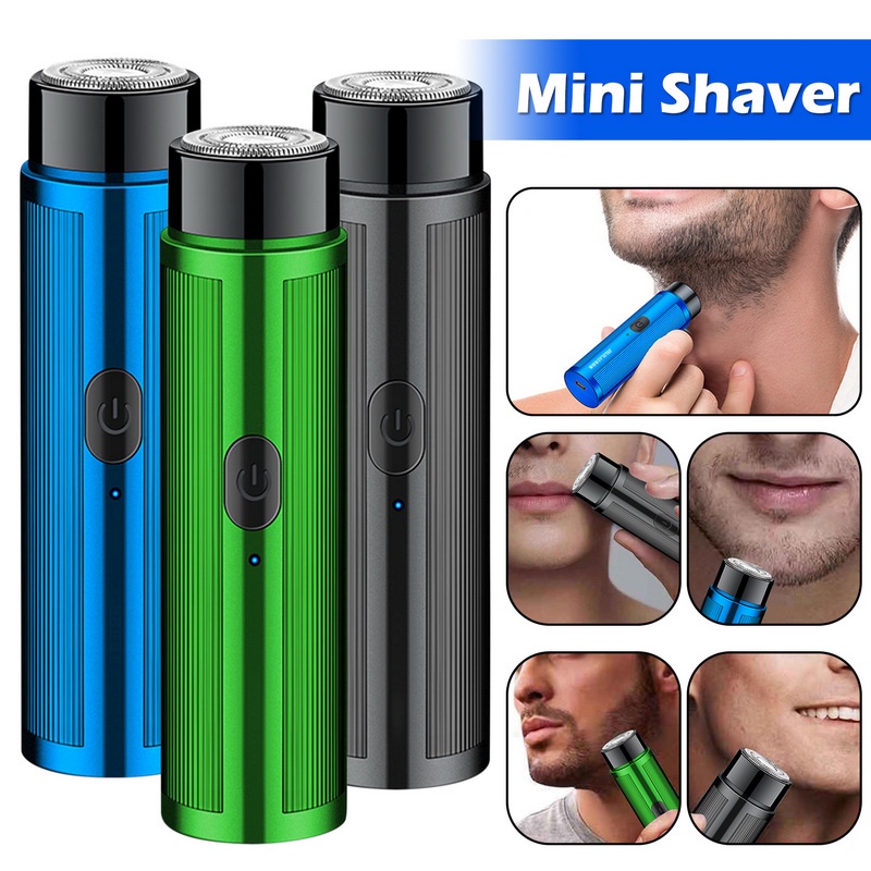 Men's Mini Electric Shaver Automatic Razor Trimmer Portable Beard Knife ...