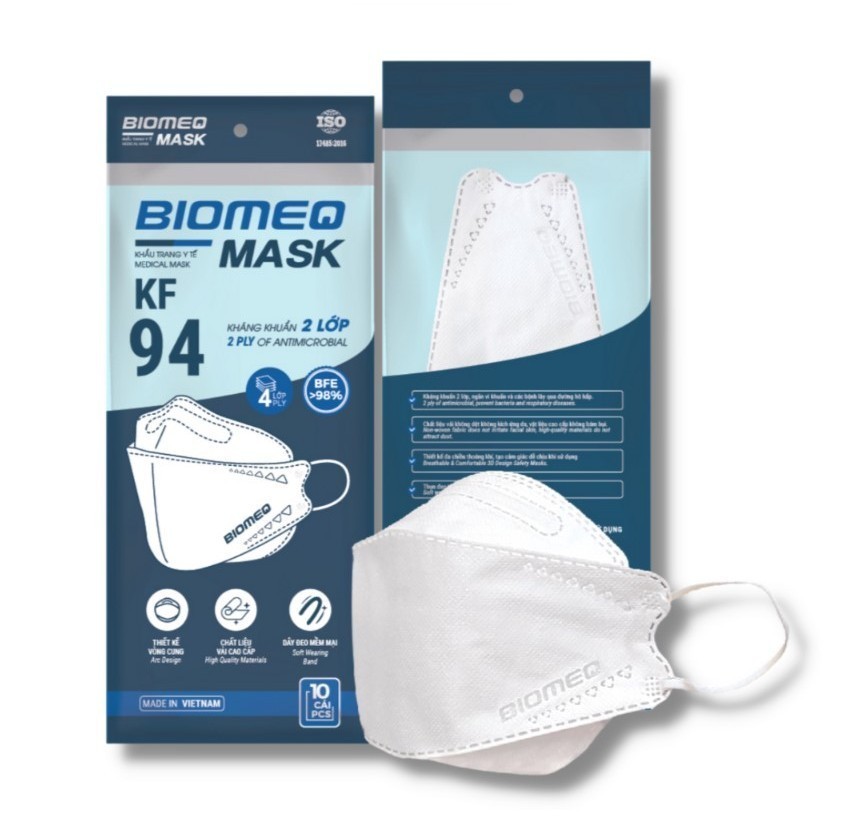 Biomeq MASK KF94 (BACK OF 10) - KF 94 medical MASK with 2 layers of ...