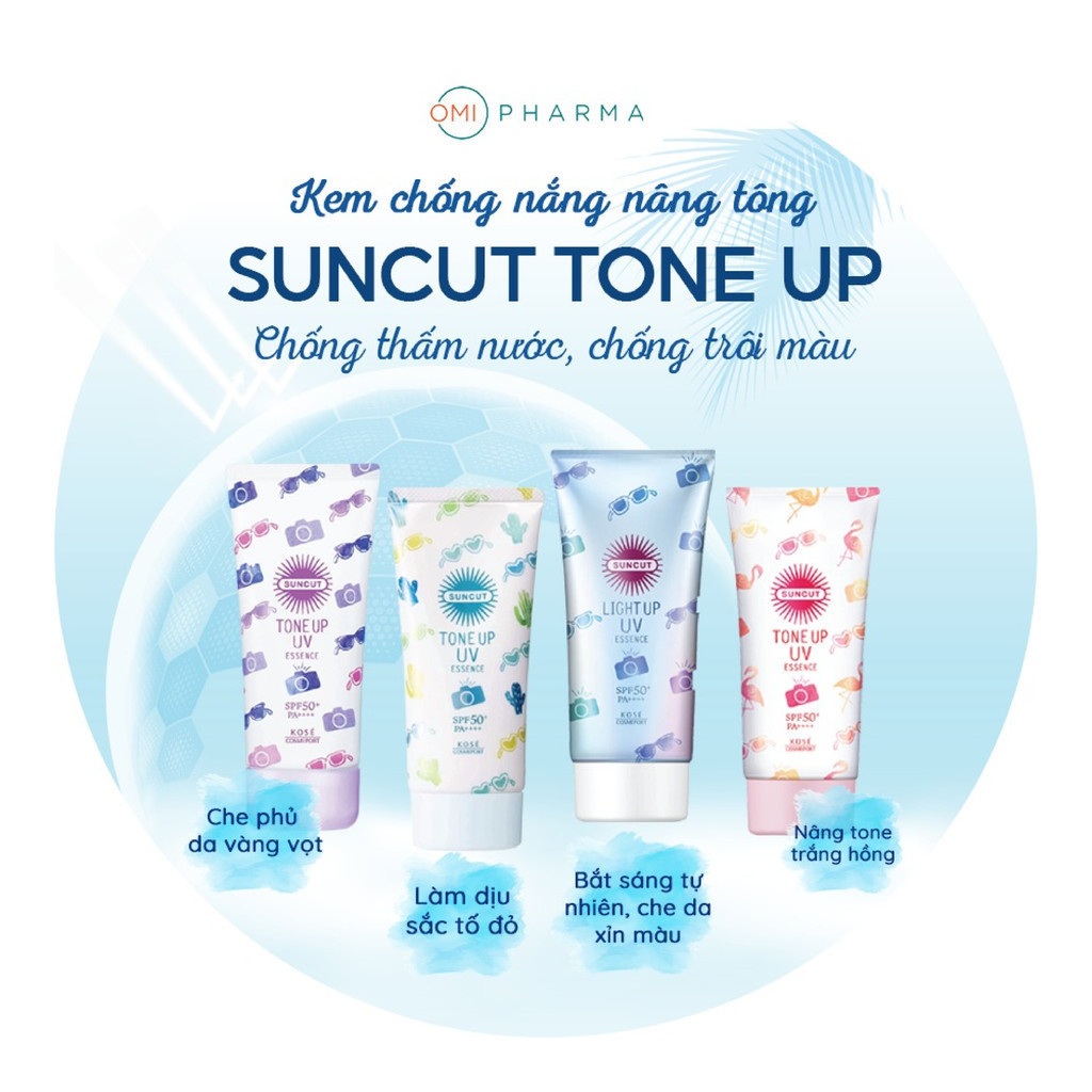 Japanese Kose Suncut Tone Lifting Sunscreen Protects Skin From UV Rays