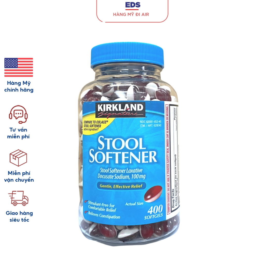 Laxative Tablets date 2025 Kirkland Stool Softener Constipation