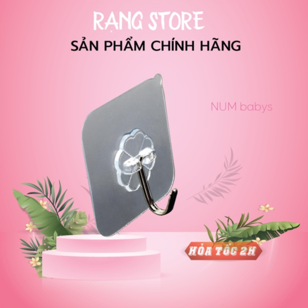 6x6cm MultiPurpose WallMounted Transparent Hangers (Hanging Items