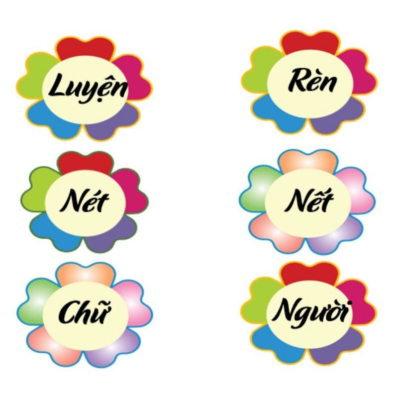 Slogan Decoration 6 Letters. a4 plastic Laminated a4 Printed Flowers