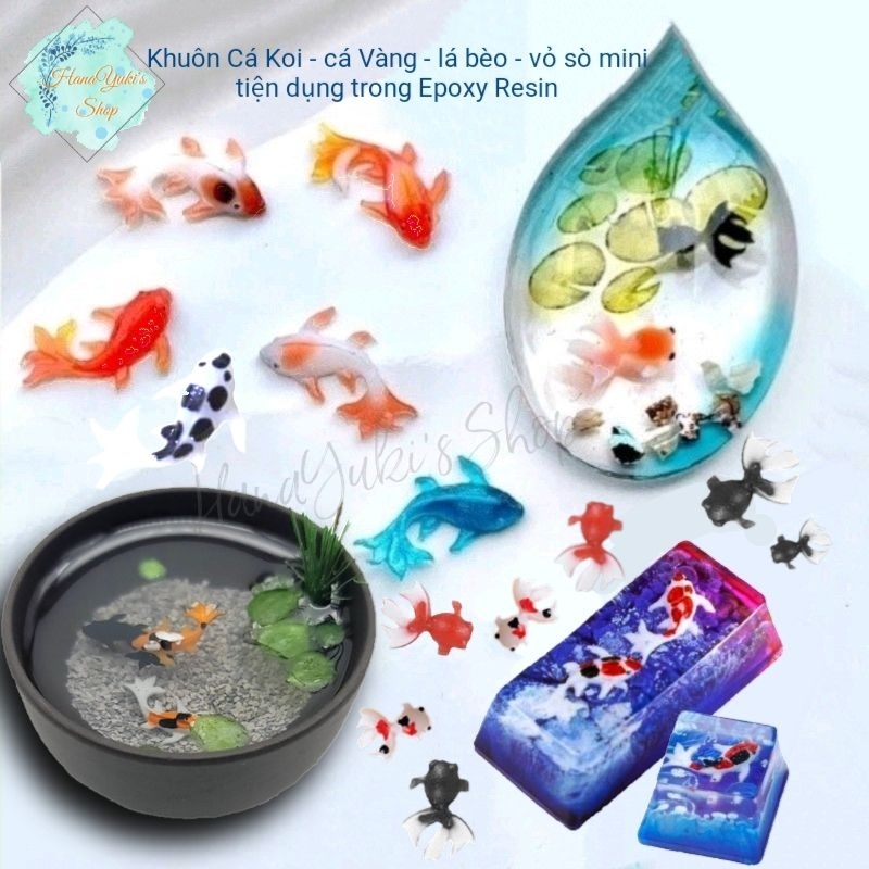 Keycap Resin] Goldfish Mold, Mini Koi Fish Used In Resin, Nail... | Shopee  Singapore