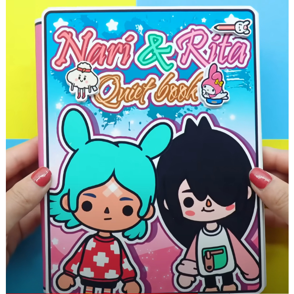 Toca Life World Quiet Book House Of Nari And Rita Paper Doll Candyhouse Paper Shopee 5202