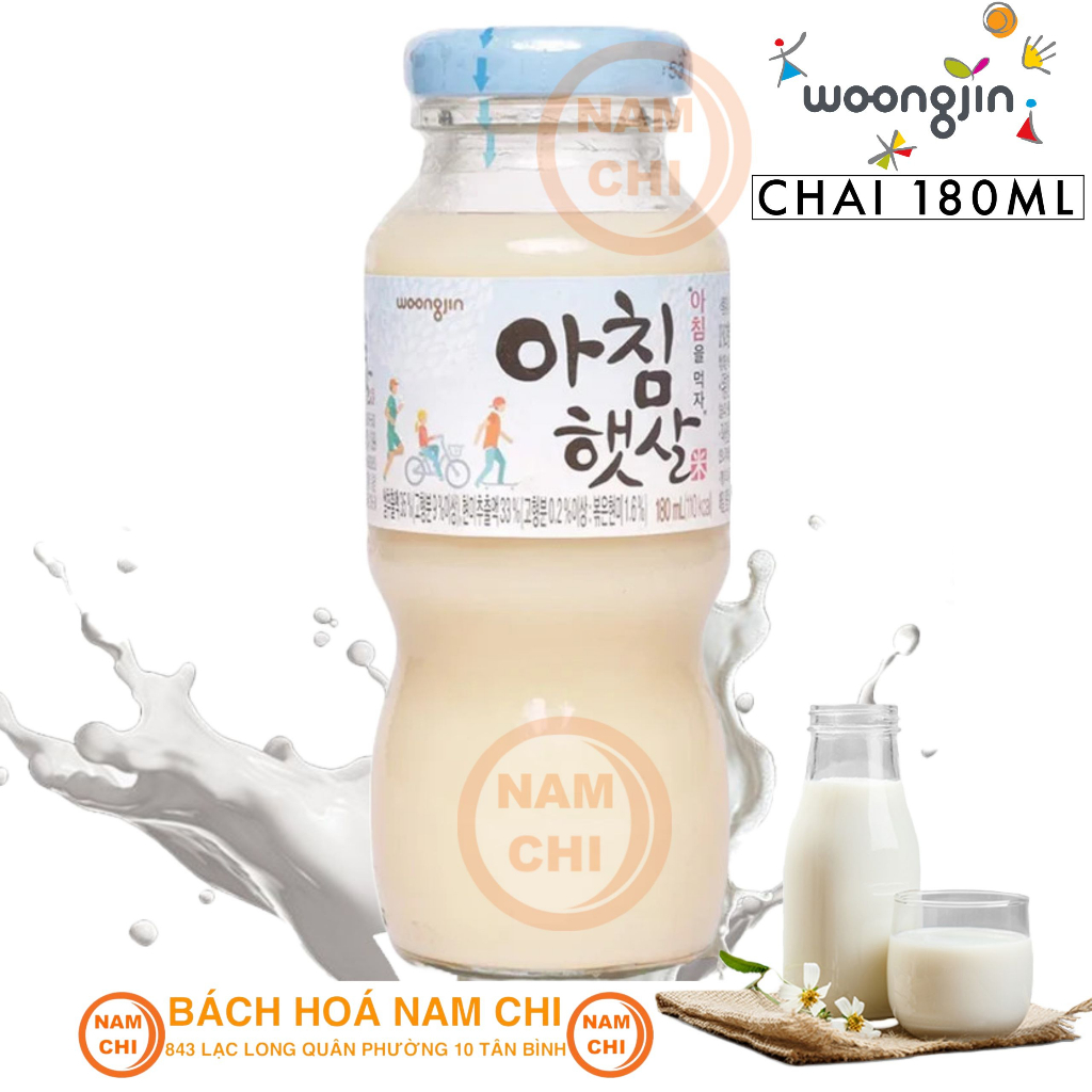 [1 Retail Bottle] WOONGJIN Korean Rice Milk 180ml Imported Genuine