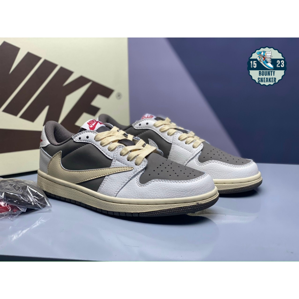 Jordan 1 Low Travis Scott Reverse Sneakers (Genuine - Fullbox) | Shopee ...