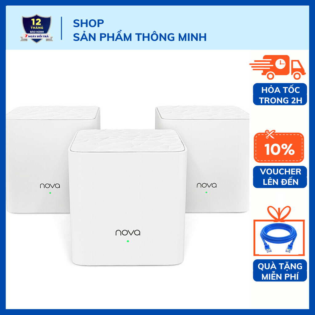 Tenda Nova MW3 dual-band wireless mesh wifi Router - AC1200 - 60 ...
