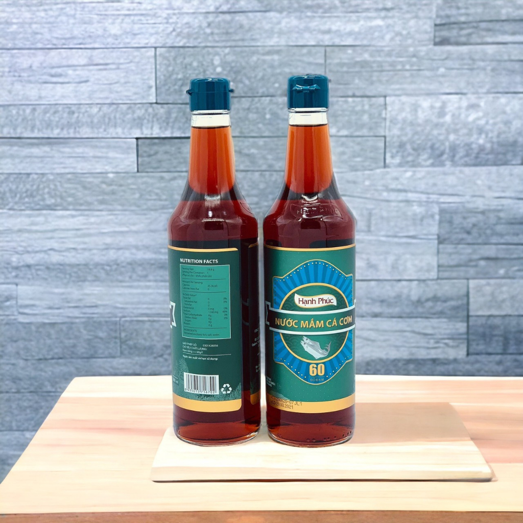 (With Foam Box)02 Bottle Of 500ml Happy Fish Sauce 60 Degrees Protein