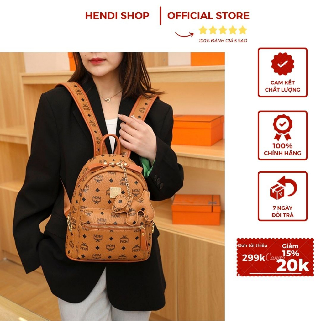 Mcm Backpack Standard Promotion Genuine Leather Material For School
