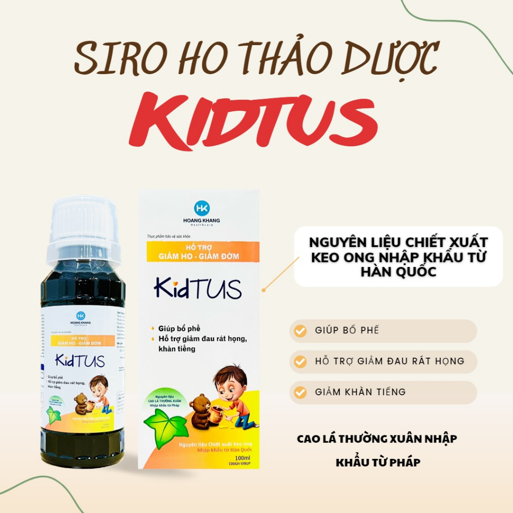 Siro HO KIDTUS Bottle 100ml | Shopee Singapore