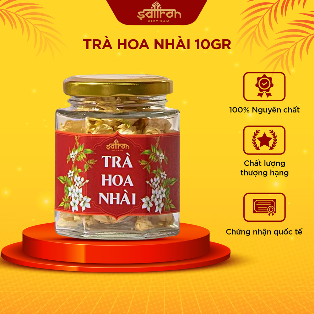 Whole Cotton Dried Jasmine Tea, Vietnamese Saffron Flower Tea (Glass