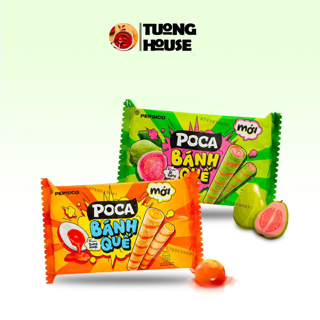Poca Cake Sticks Filled with Pink Guava/Salted Egg Cream 115gr pack ...