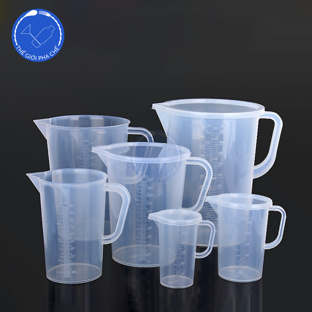 Graduated plastic measuring cup 50ml 100ml 250ml 500ml 1000ml (thick ...