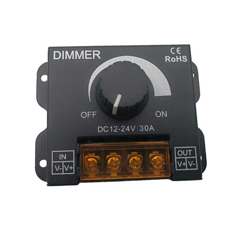 Potentiometer, Dimmer 12V 24V 30A Light Regulator Increase Or Decrease