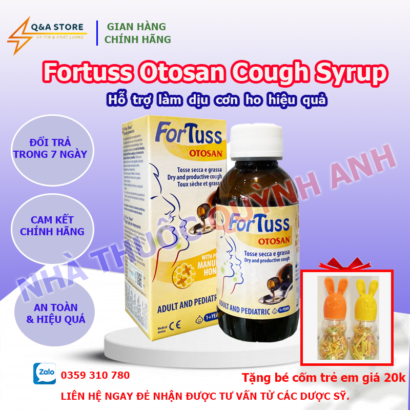 [Genuine] Fortuss Otosan Cough Syrup Cough Syrup Siro Soothes Cough