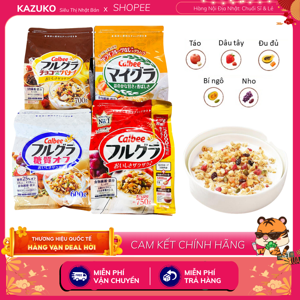 Japanese Calbee Breakfast Cereals FullFlavored Diet Oat Fruit