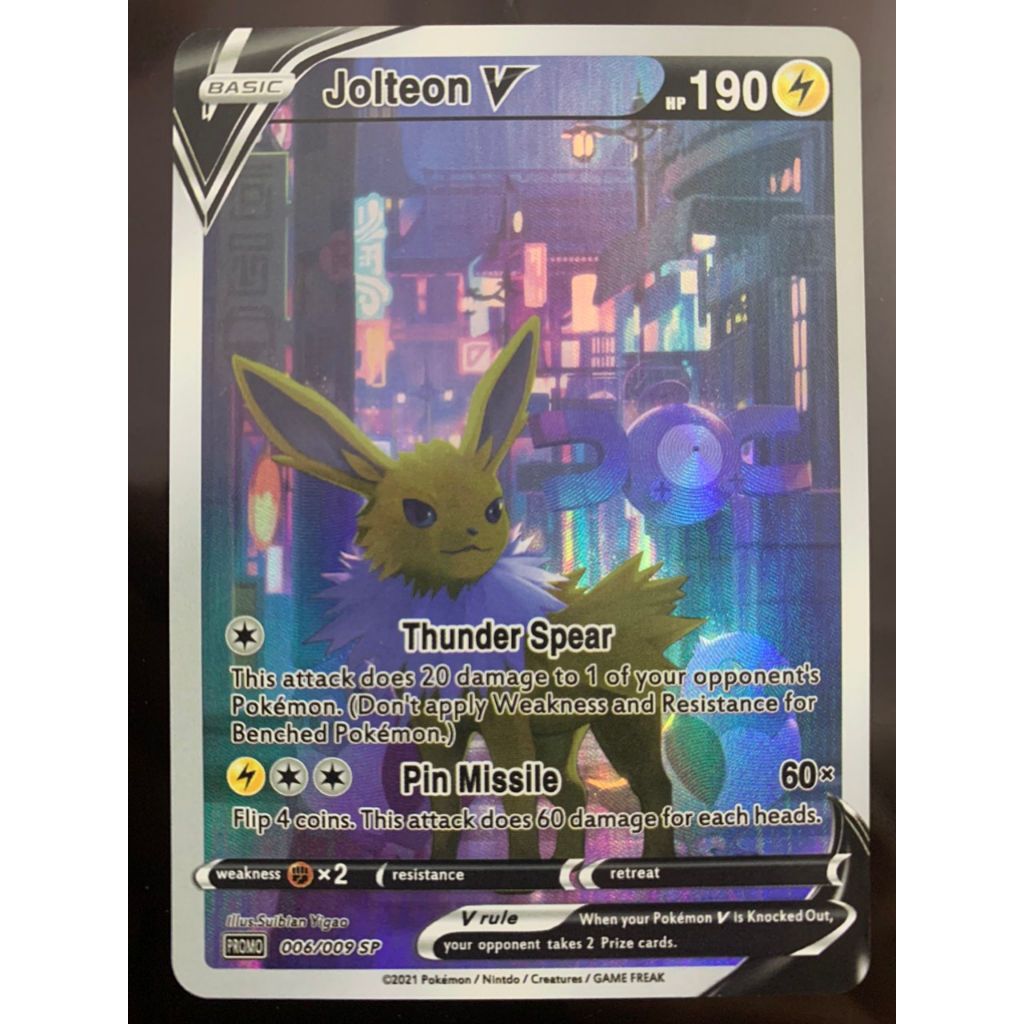 Pokemon Card Jolteon V -006/009Sp promo Alternate Art Ultra Rare | Shopee  Singapore