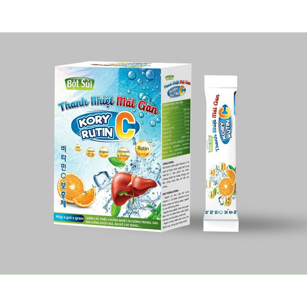 Kory Rutin C Liver Cooling Effervescent Powder Heat, Detoxification