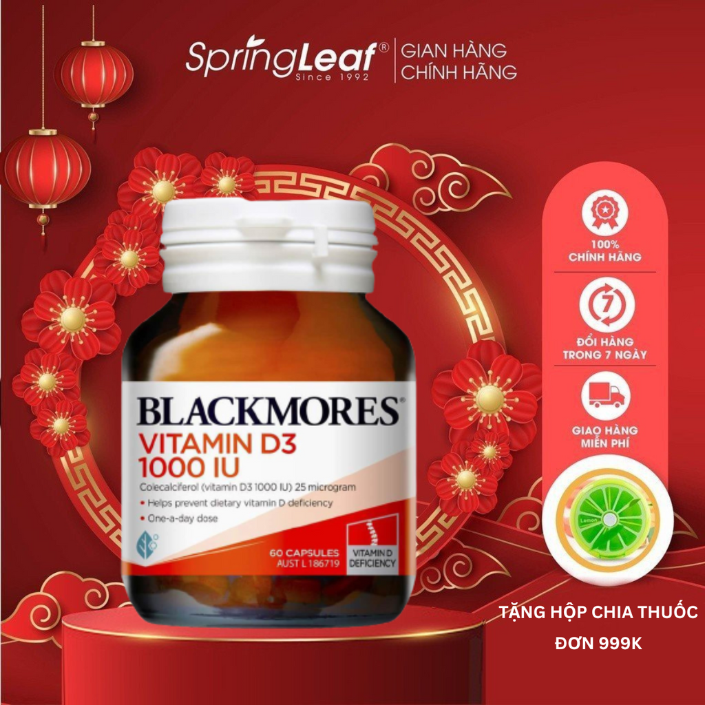 Supplement Vitamin D3 1000IU To Enhance The Absorption Of Calcium Blackmores Vitamin D3 1000IU