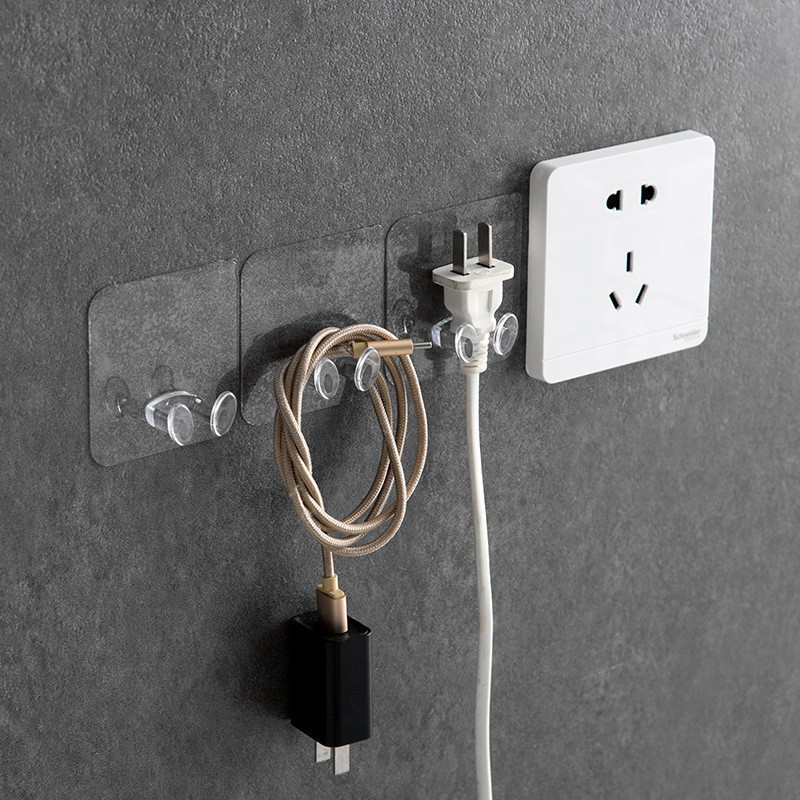 Super Adhesive Transparent Multi-Purpose Wall Plug Electrical Wire ...