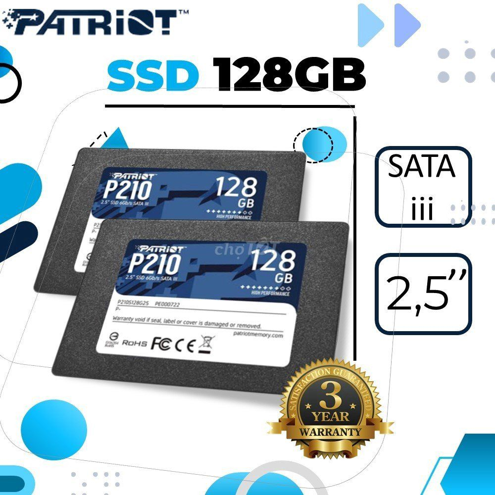 Ssd 128GB PATRIOT P210 SATA 3-2.5INCH - New 100% - Genuine | Shopee ...