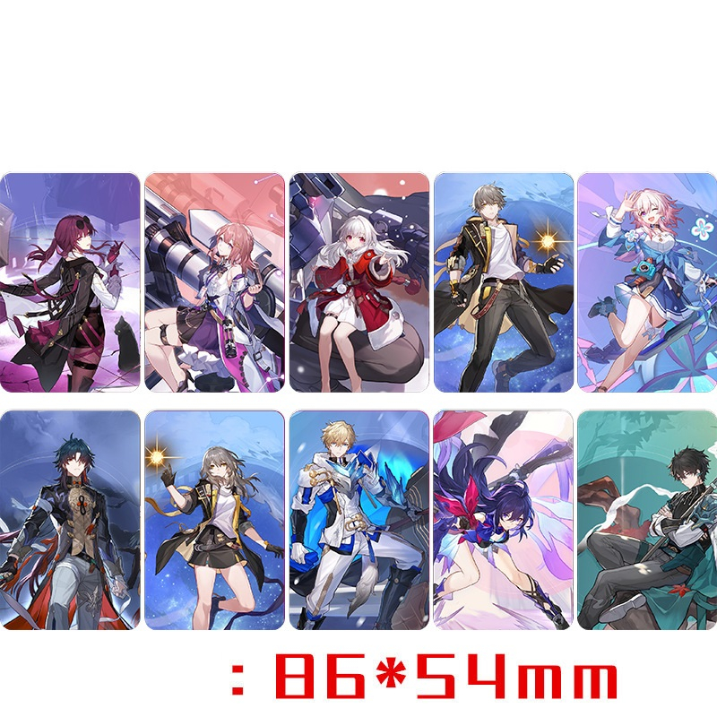 Card with rounded corners that can be pasted with beautiful honkai star ...