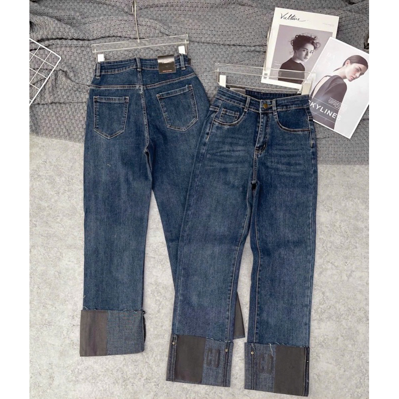Qc straight-leg jeans, real photos) | Shopee Singapore