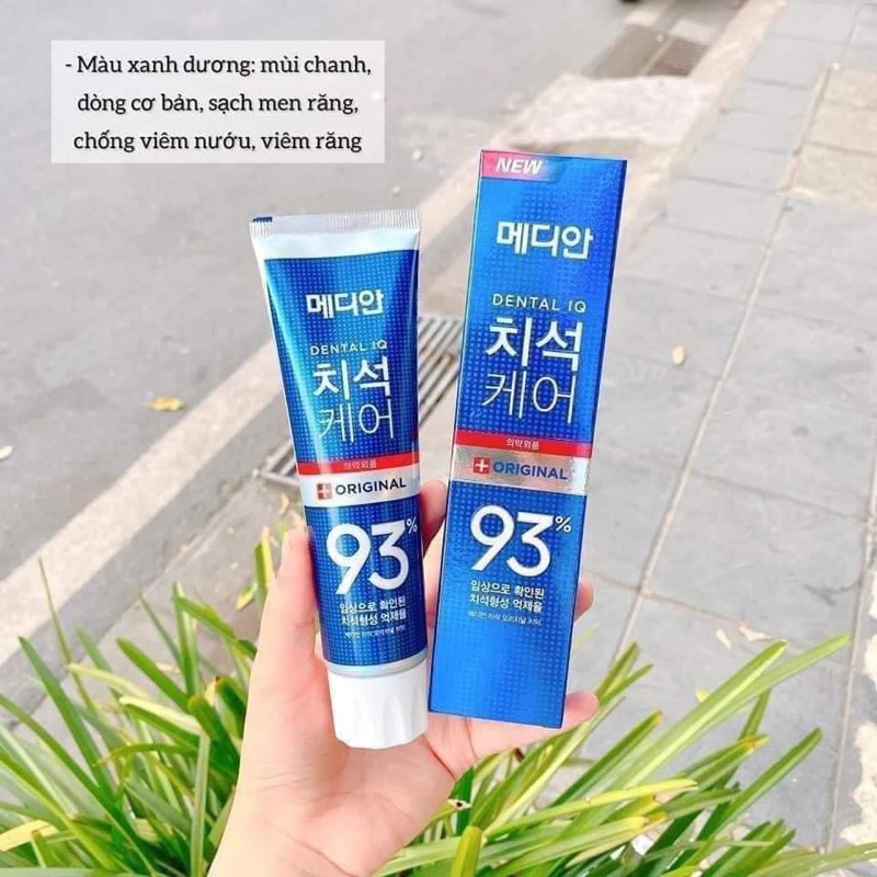 Korean Toothpaste MEDIAN DENTAL IQ 93% 120g (Blue) | Shopee Singapore