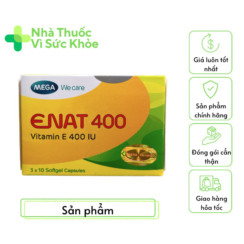 [Genuine] Enat 400 supplements of vitamin E, antiaging (Box of 3
