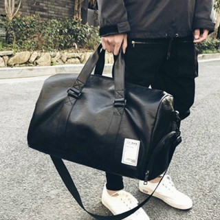 Mens leather holdall bag on sale sale