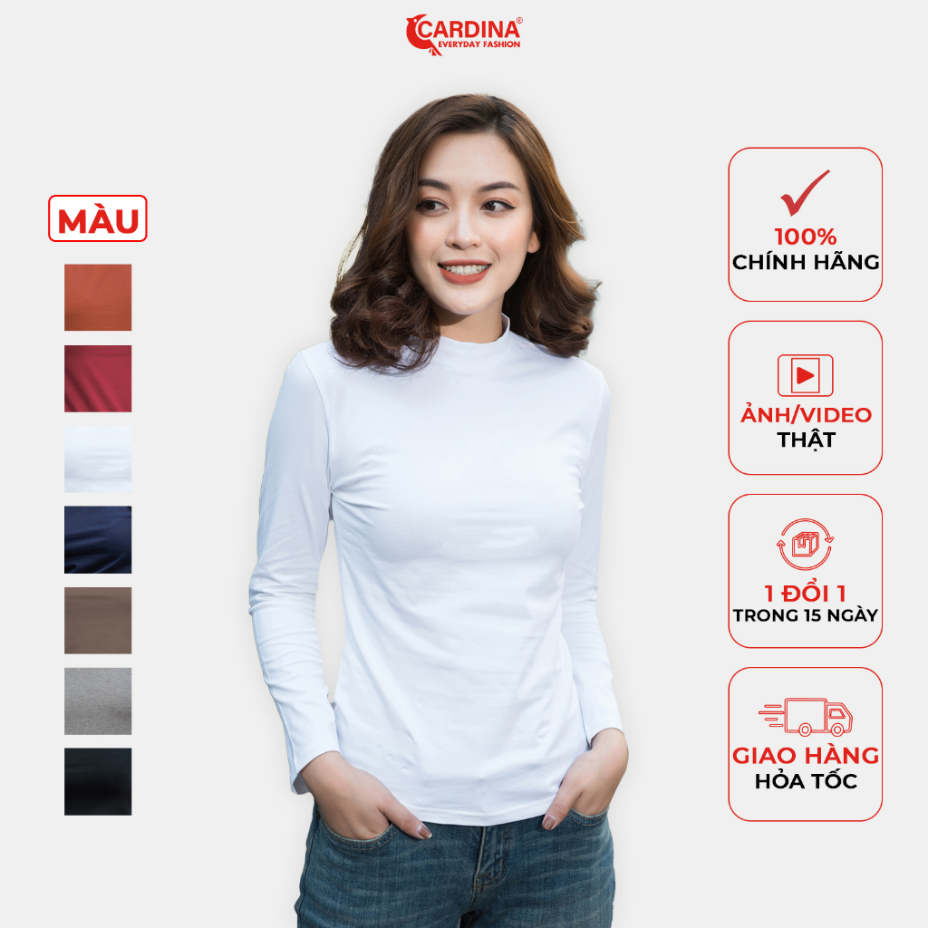 Cardina 3Inch Neck Heatretaining Coat HighQuality Japanese HEATTECH