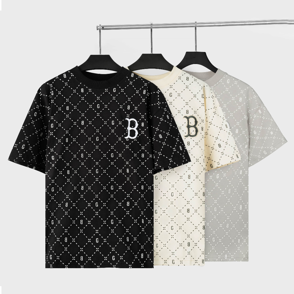 The Bad God Star Monogram t-shirt full black, beige, gray | Shopee 
